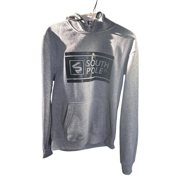 Mens Gray Southpole Hoodie Pullover sz SM - Picture 2 of 6